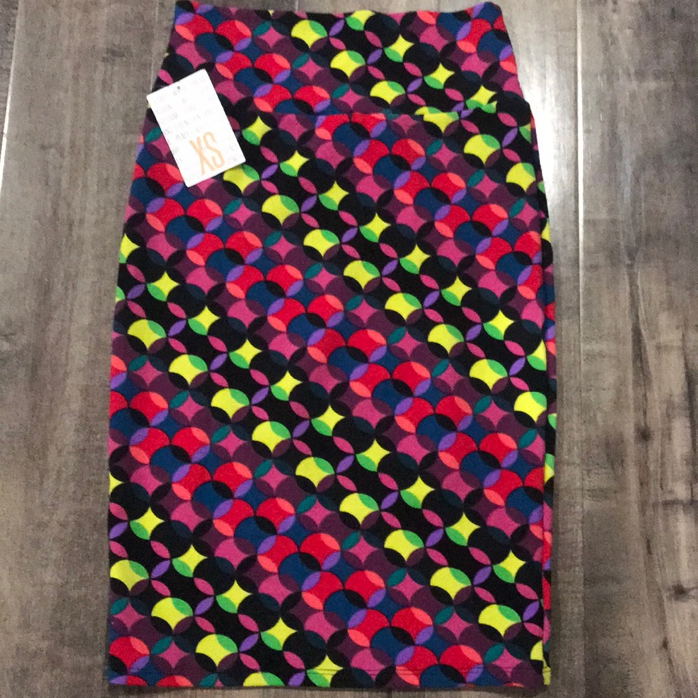 LuLaRoe Colorful Dot Cassie Skirt